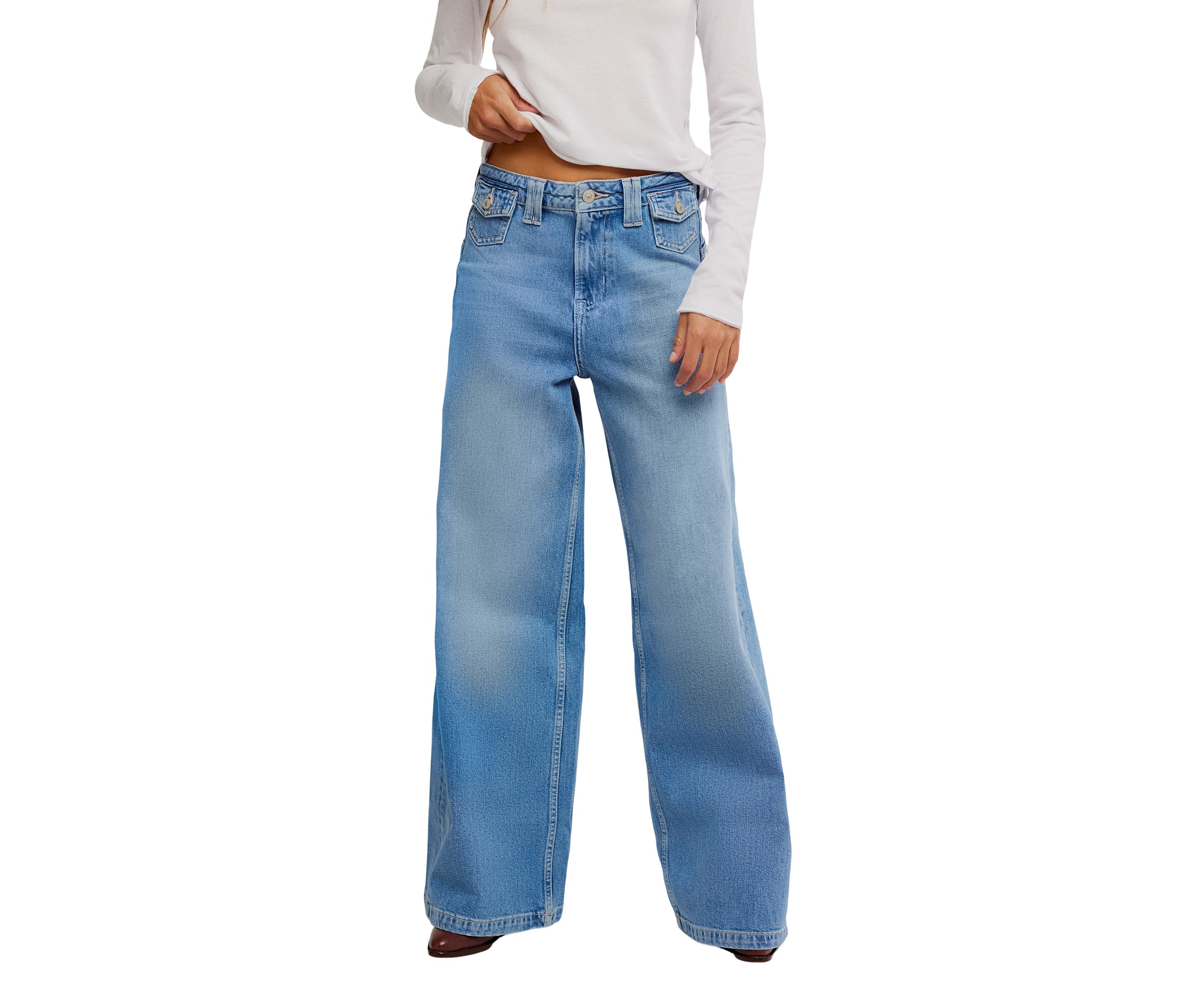 We The Free Kellee High-Rise Palazzo Jeans