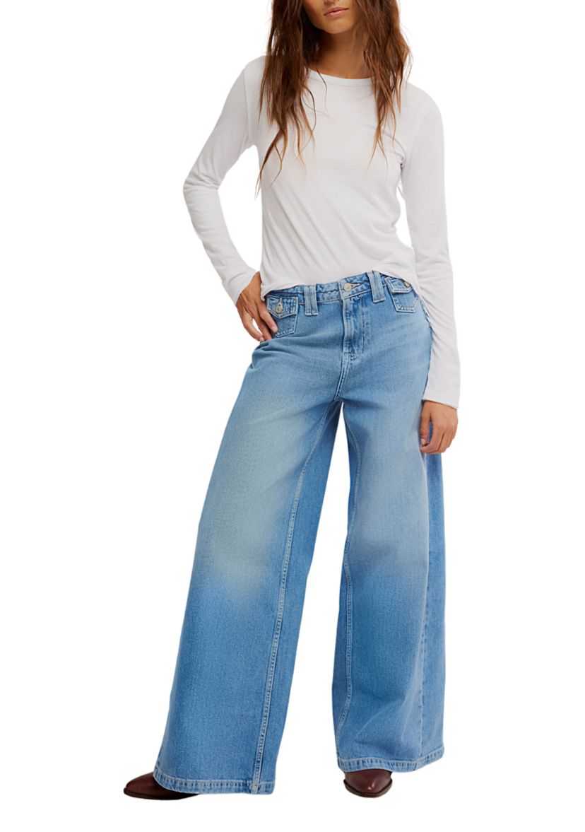 We The Free Kellee High-Rise Palazzo Jeans