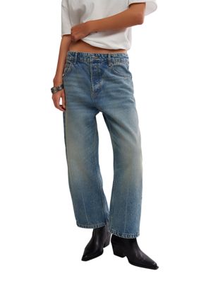 Free People Women's We The Free Deep Trance Dropped Boyfriend Jeans