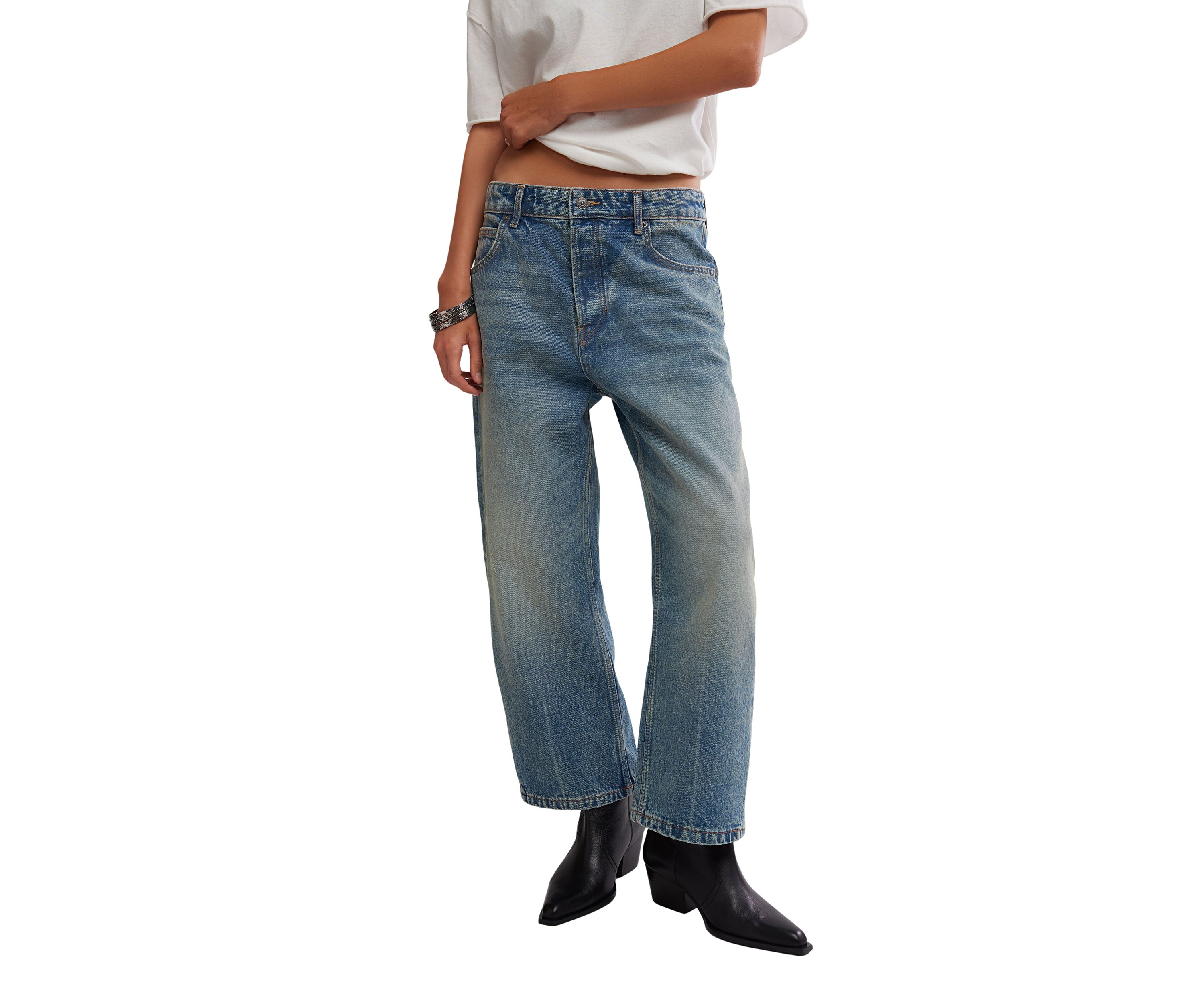 We The Free Deep Trance Dropped Boyfriend Jeans