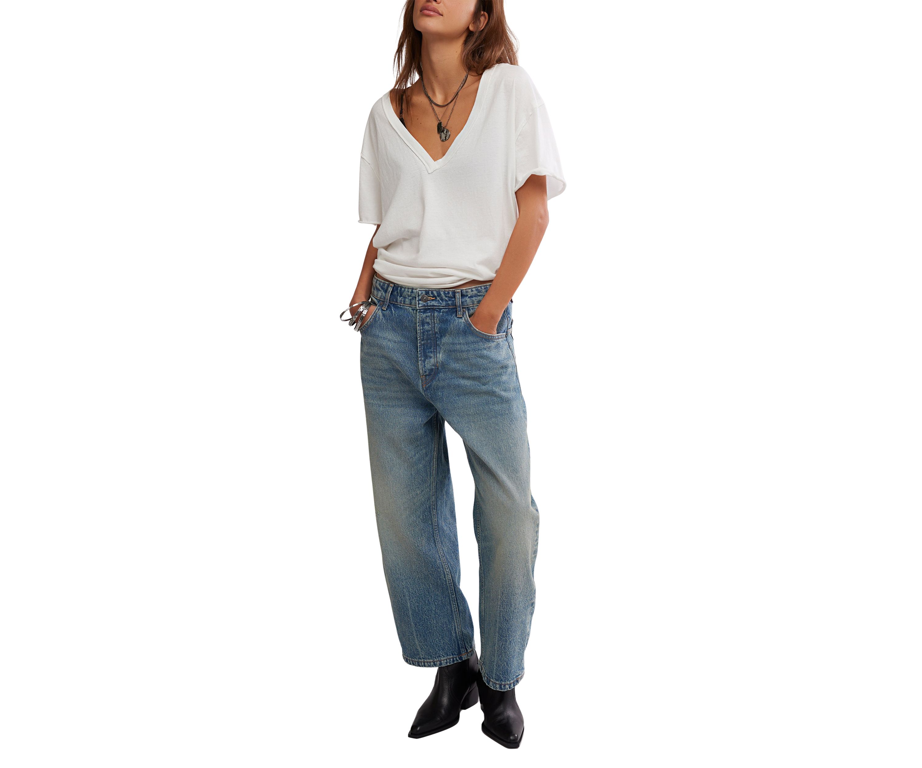 We The Free Deep Trance Dropped Boyfriend Jeans