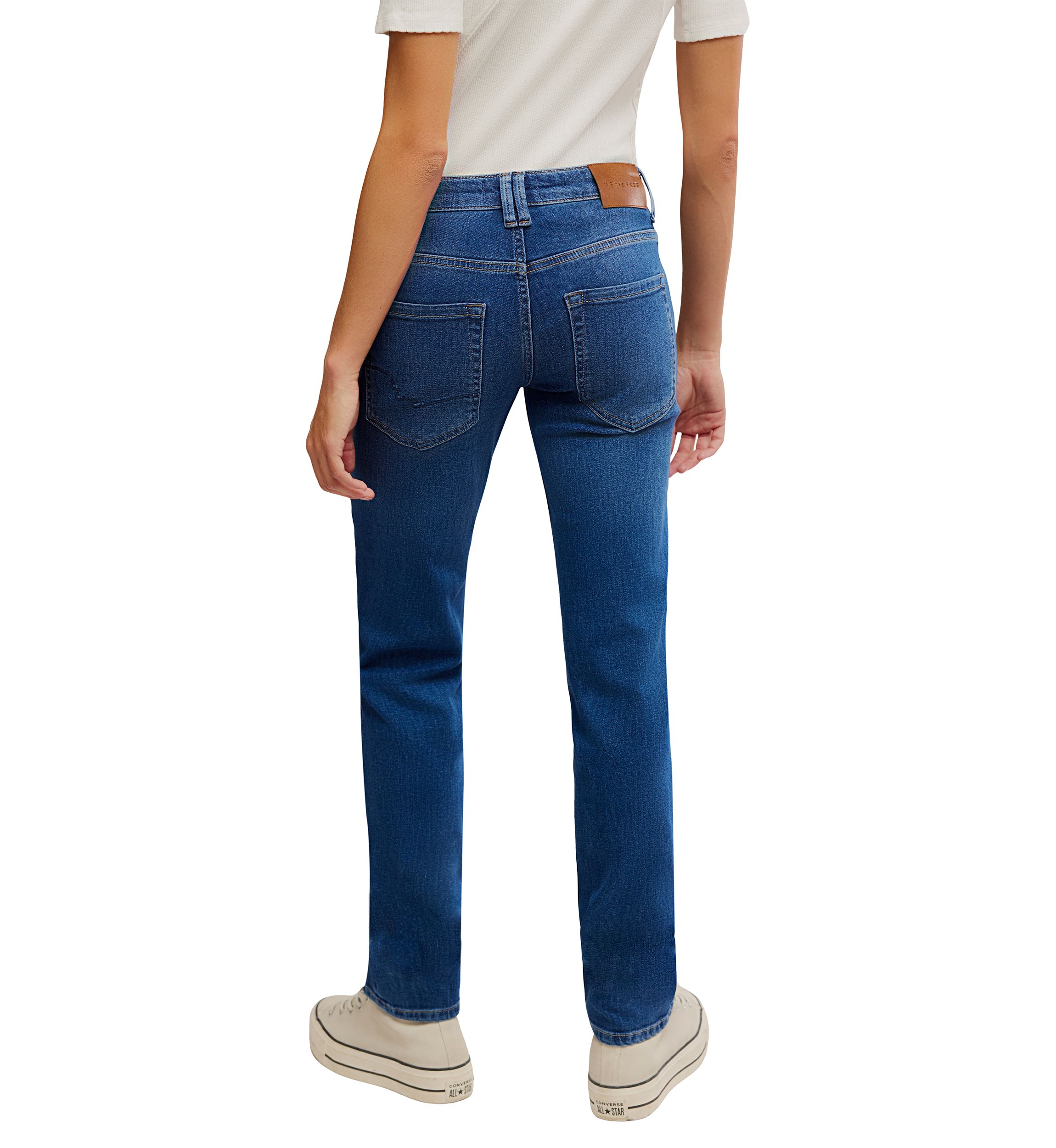 We The Free Oracle Low-Rise Slim Straight Jeans