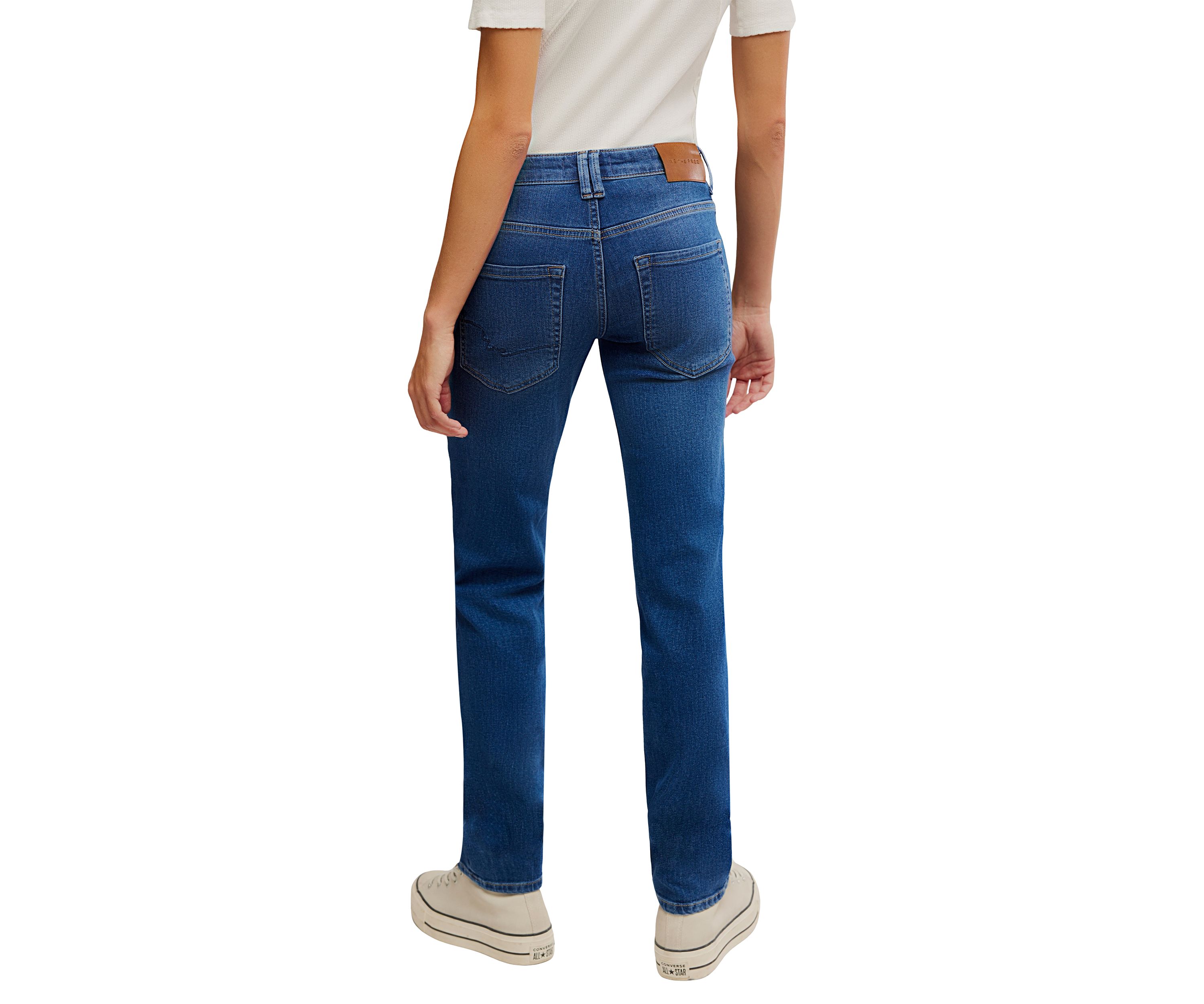 We The Free Oracle Low-Rise Slim Straight Jeans