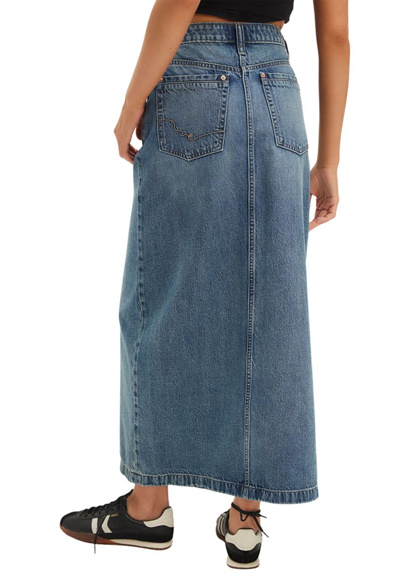 We The Free Nothing Better Denim Maxi Skirt
