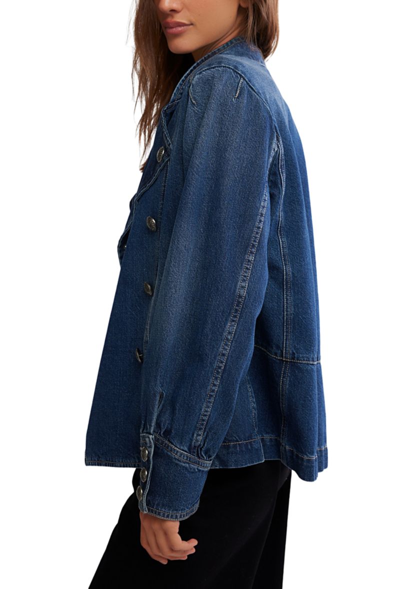 We The Free Imogene Denim Officer Jacket