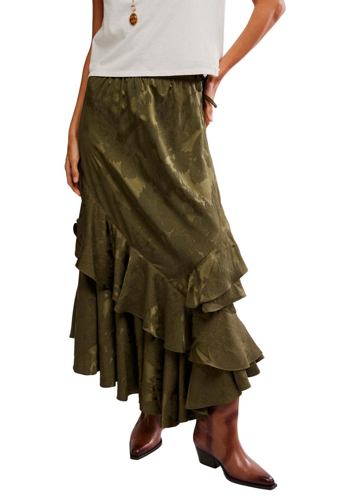 Autumn Promenade Maxi Skirt
