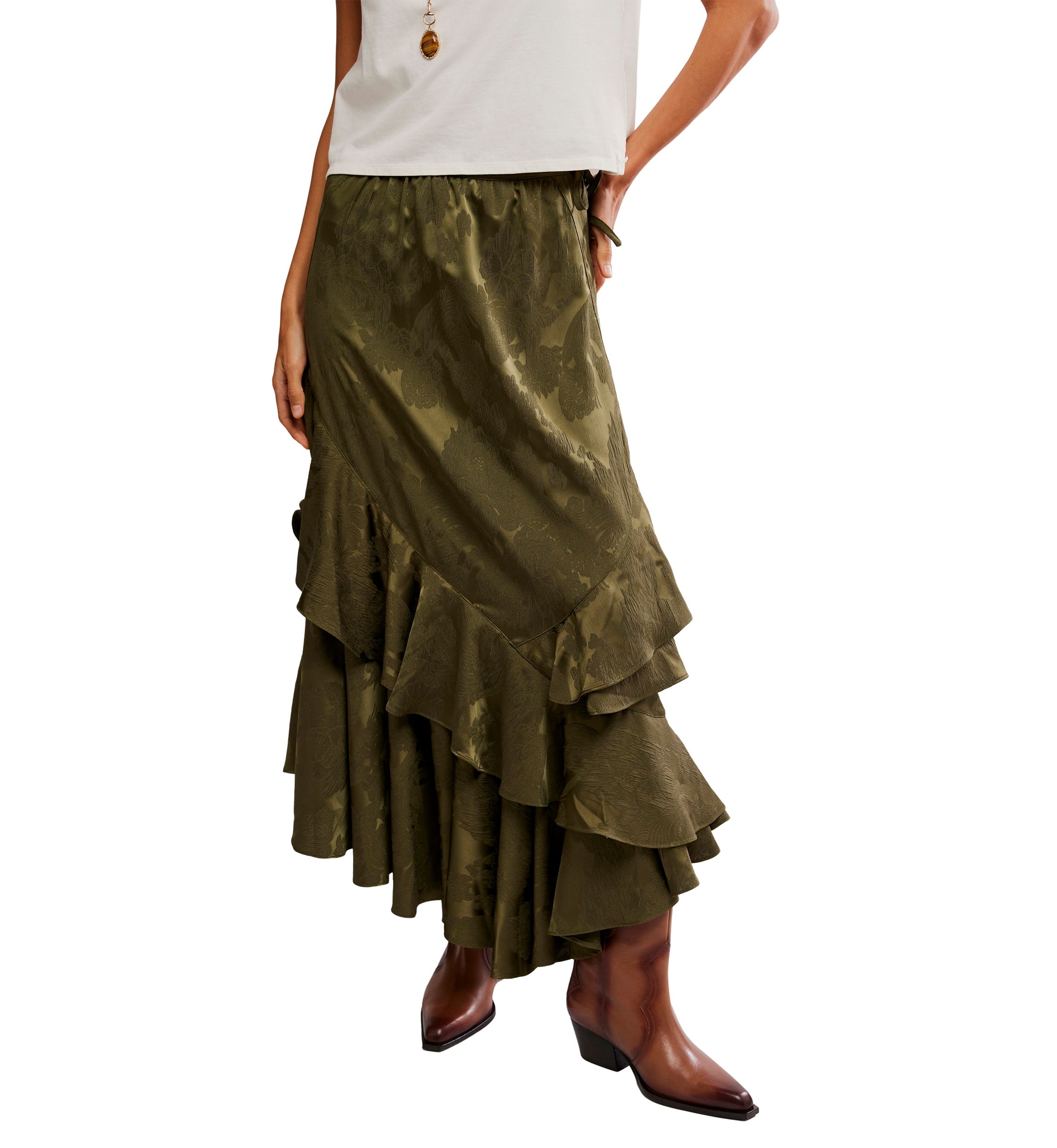Autumn Promenade Maxi Skirt