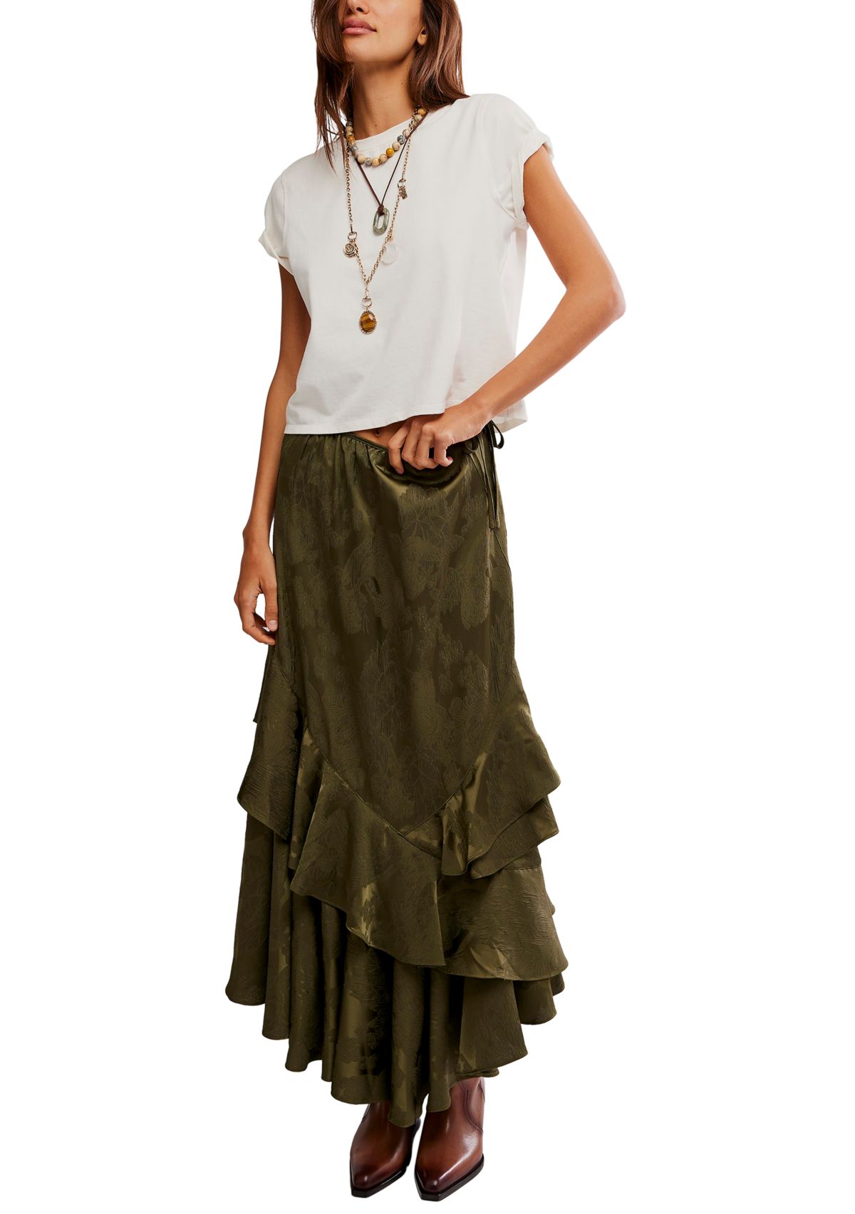 Autumn Promenade Maxi Skirt