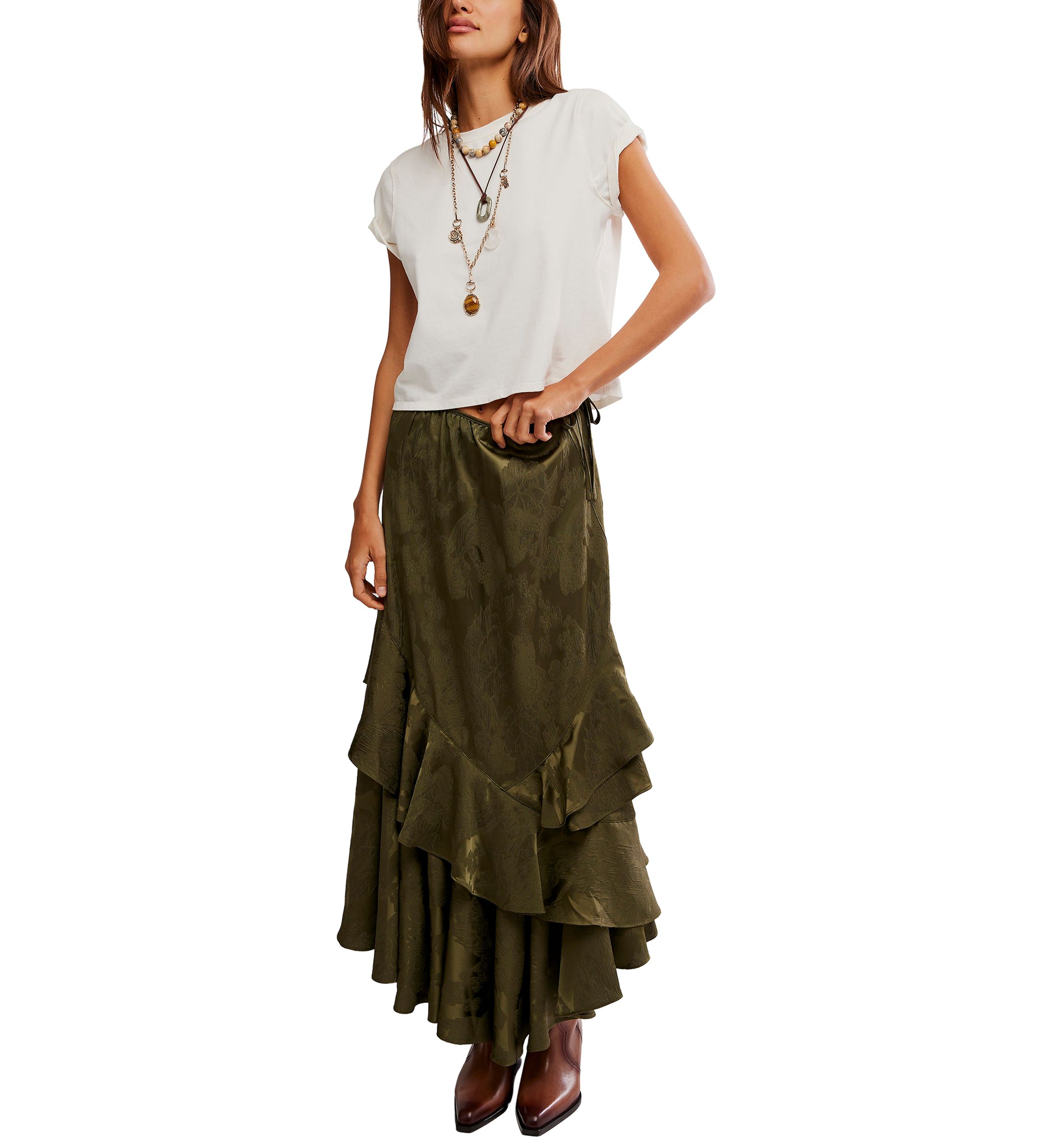 Autumn Promenade Maxi Skirt