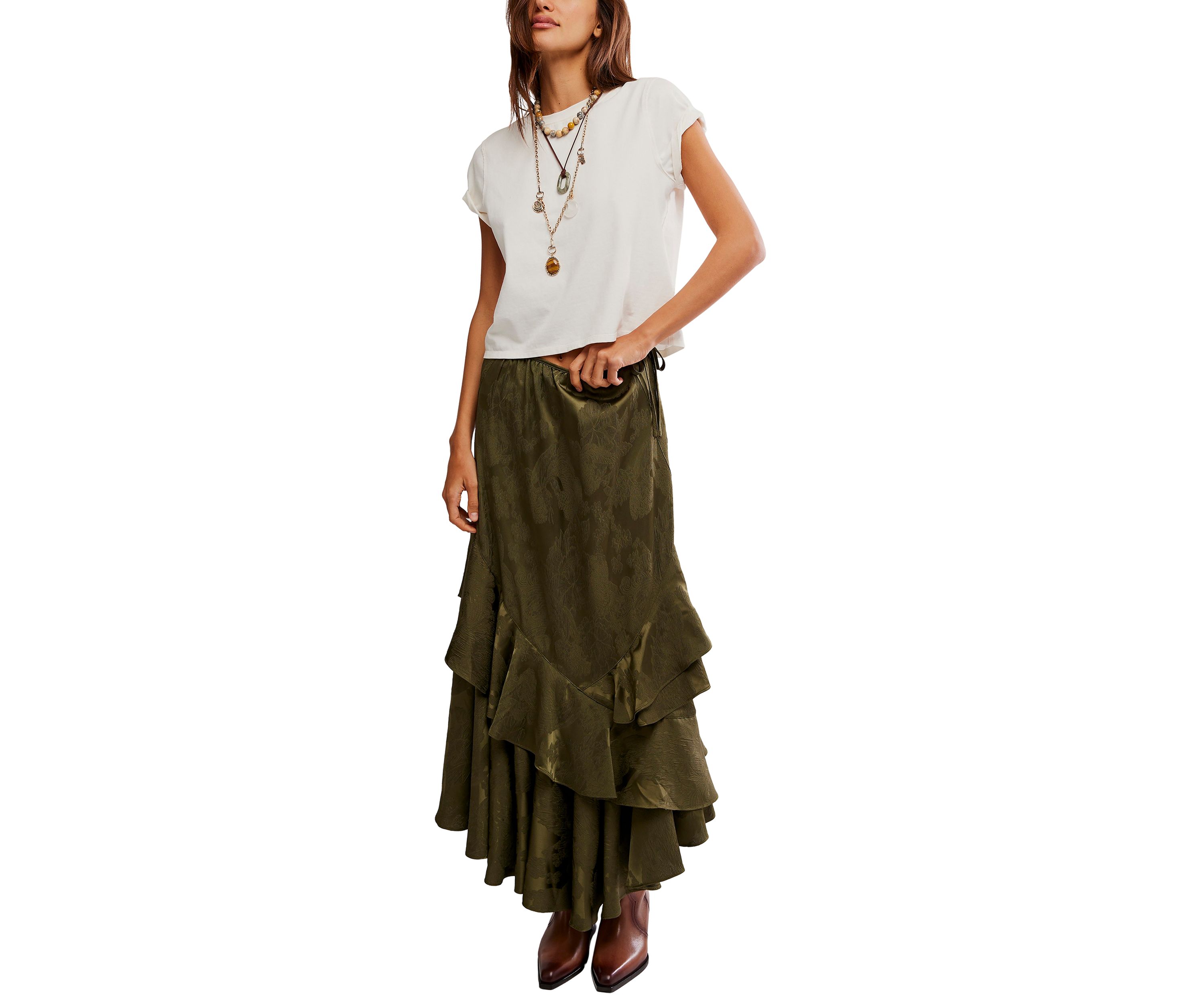 Autumn Promenade Maxi Skirt
