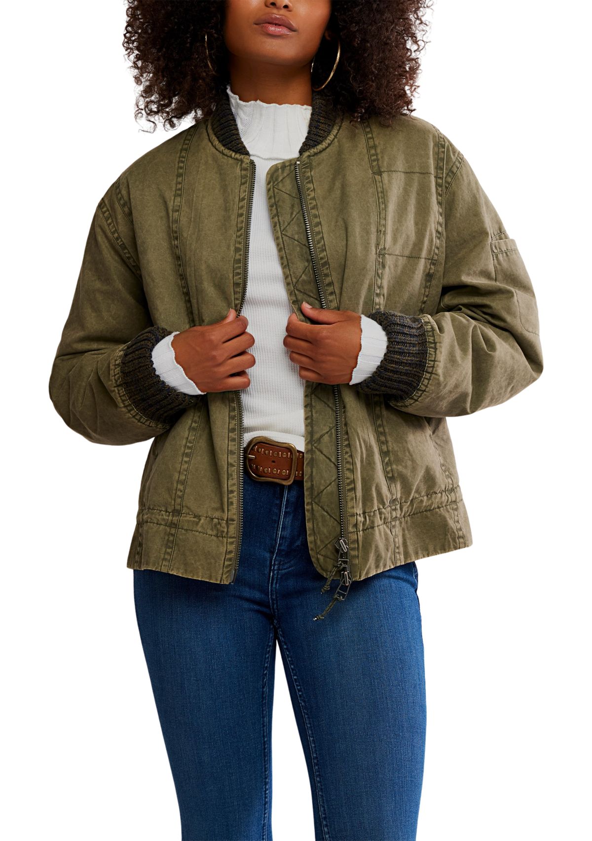 We The Free Jax Washed Bomber