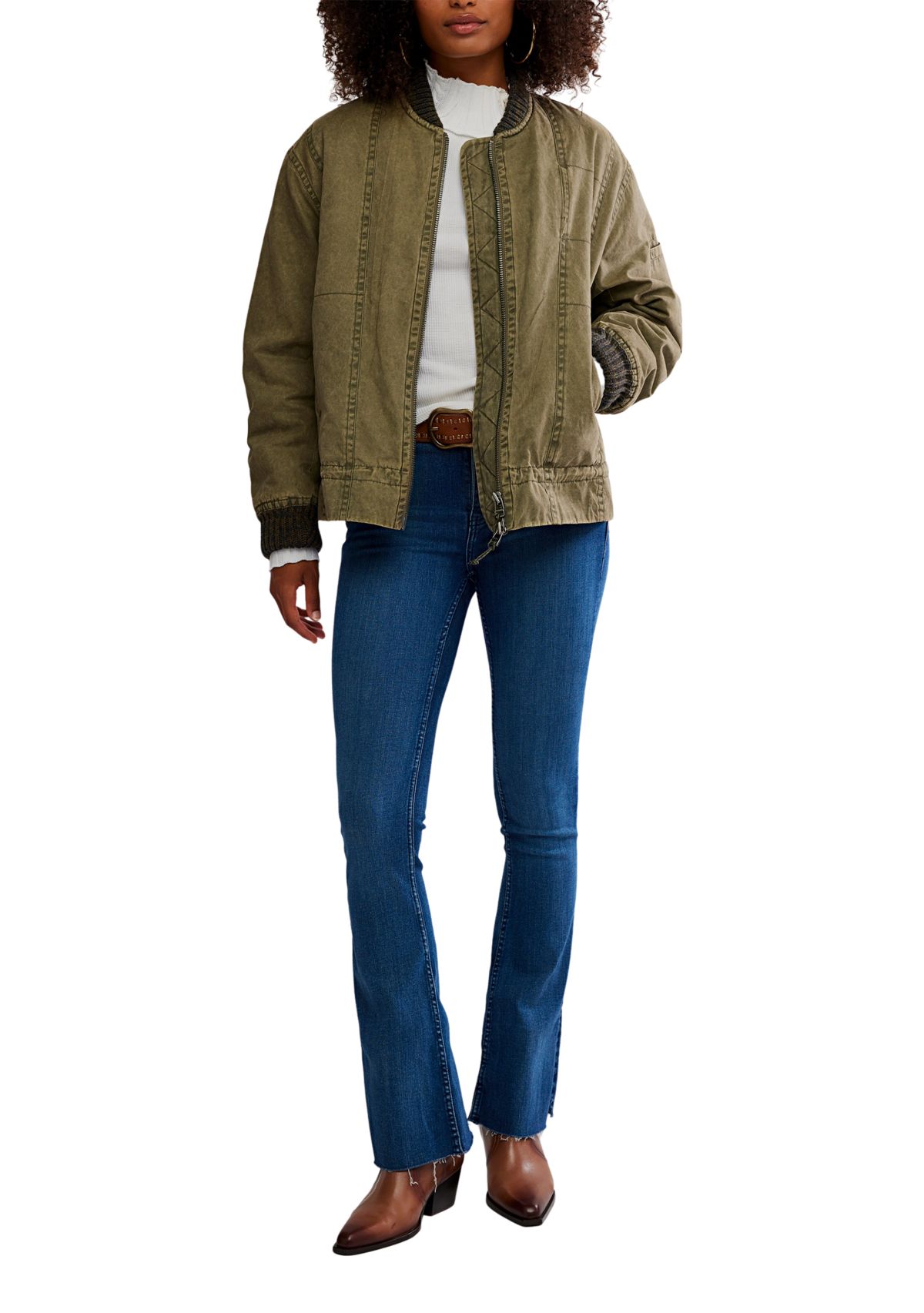 We The Free Jax Washed Bomber