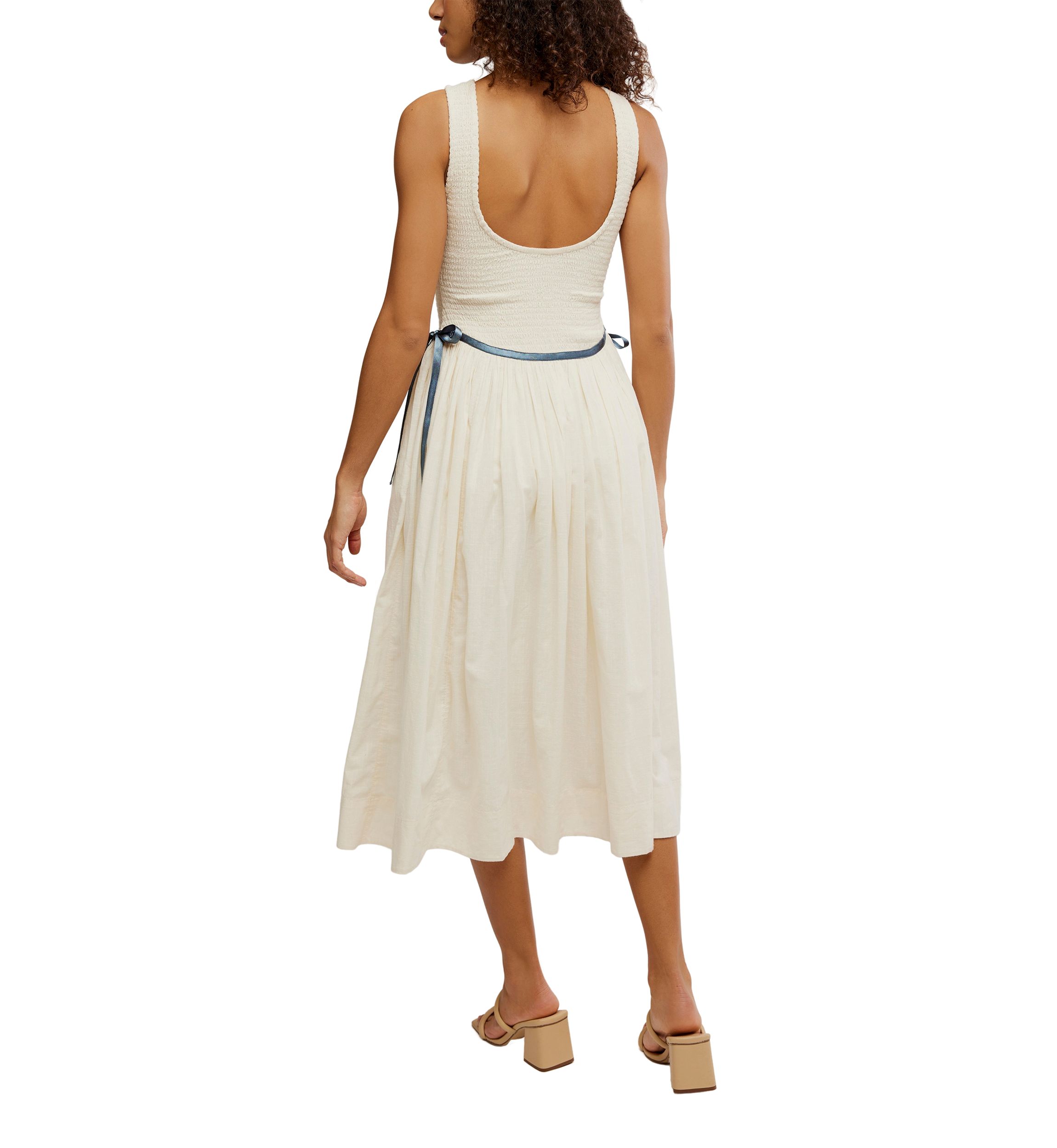 Nightingale Seersucker Midi Dress