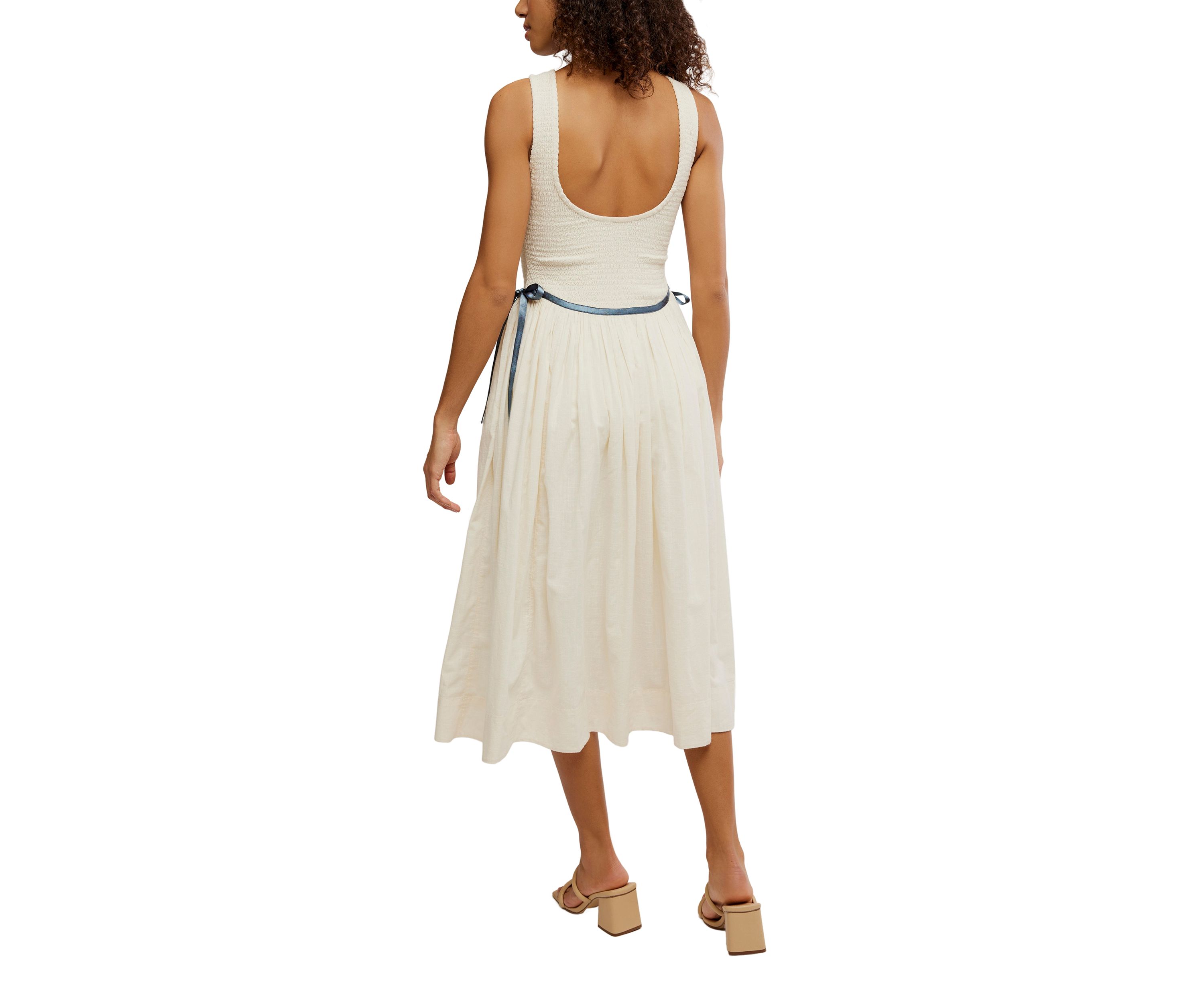 Nightingale Seersucker Midi Dress