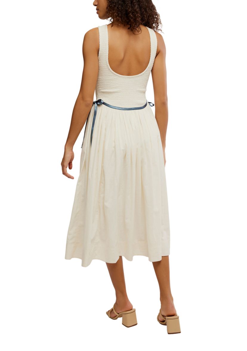 Nightingale Seersucker Midi Dress