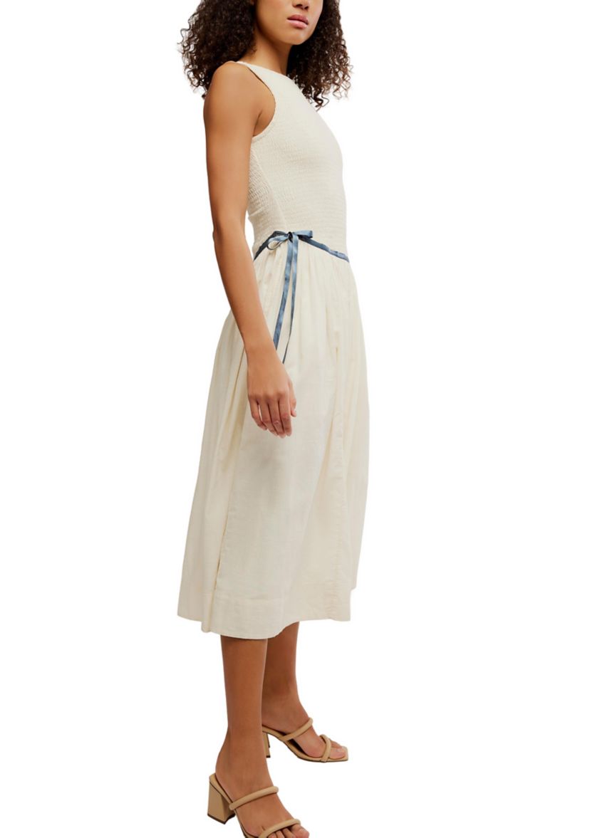 Nightingale Seersucker Midi Dress