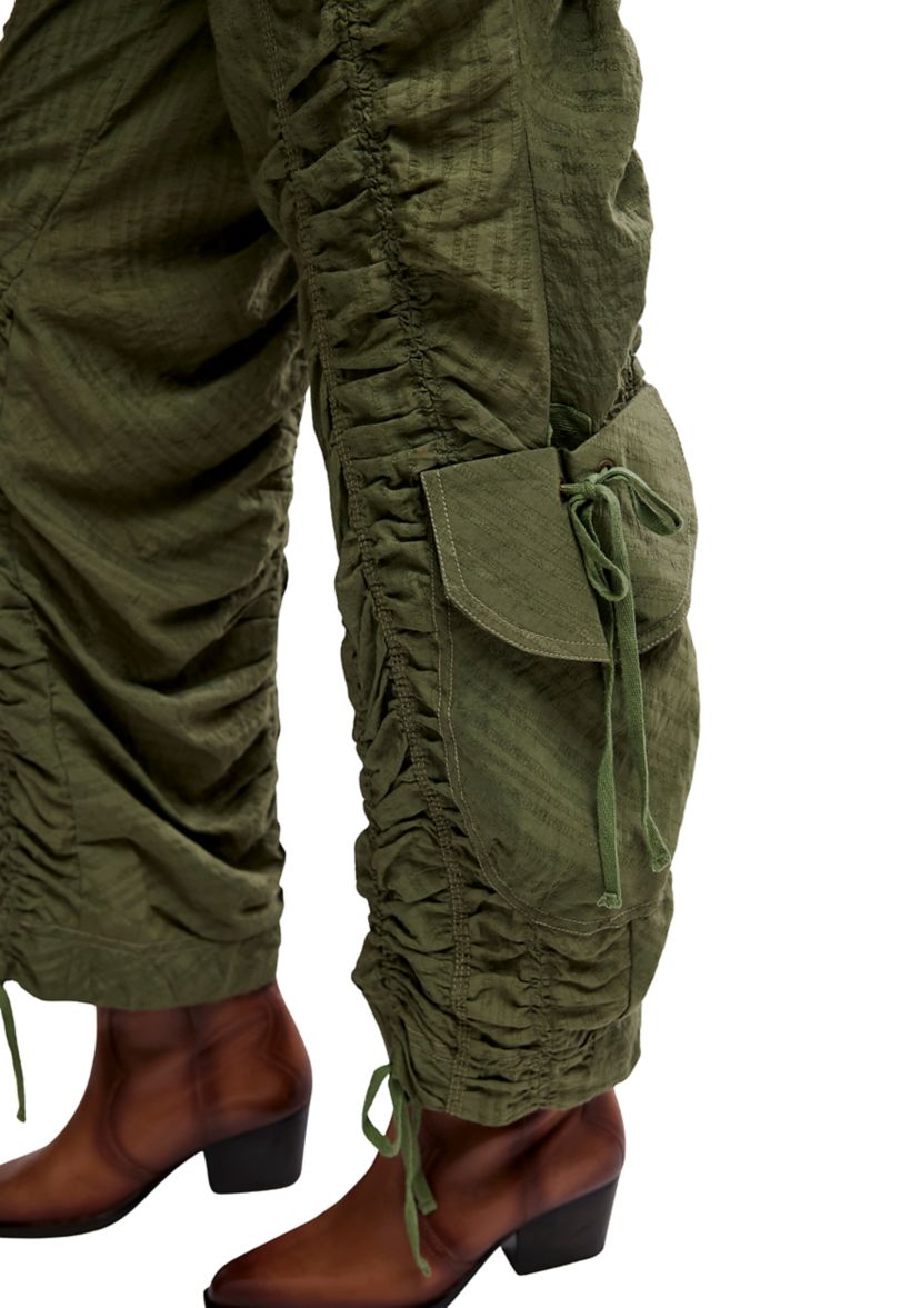 Free People Scorpio Shirred Mid-Rise Cargo Pants | Belk
