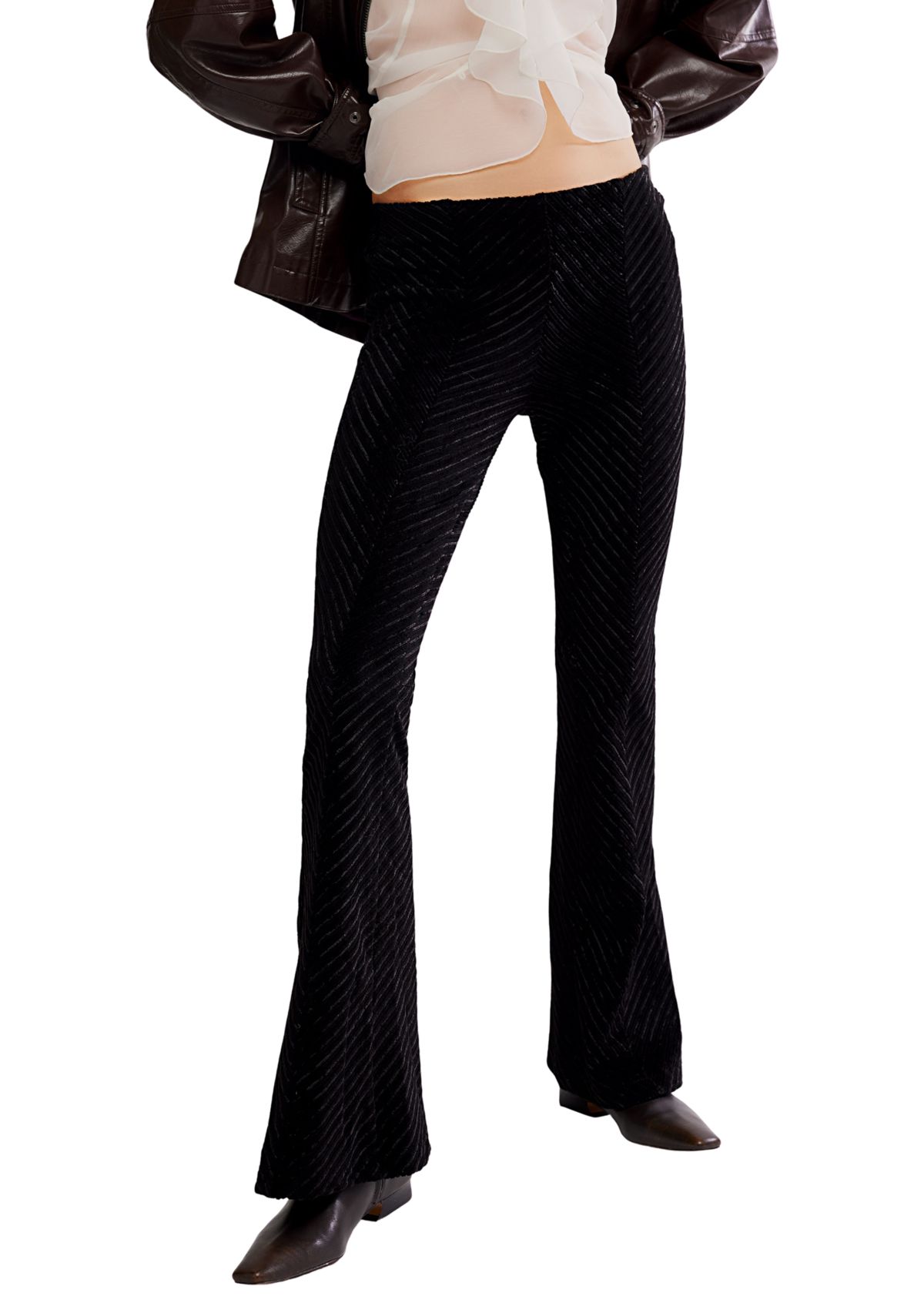 Penny Pull-On Velvet Pants