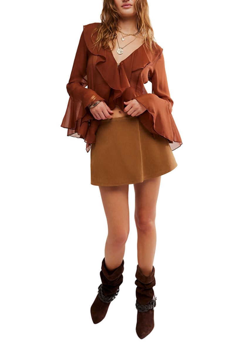 We The Free Paradise Found Suede Skort