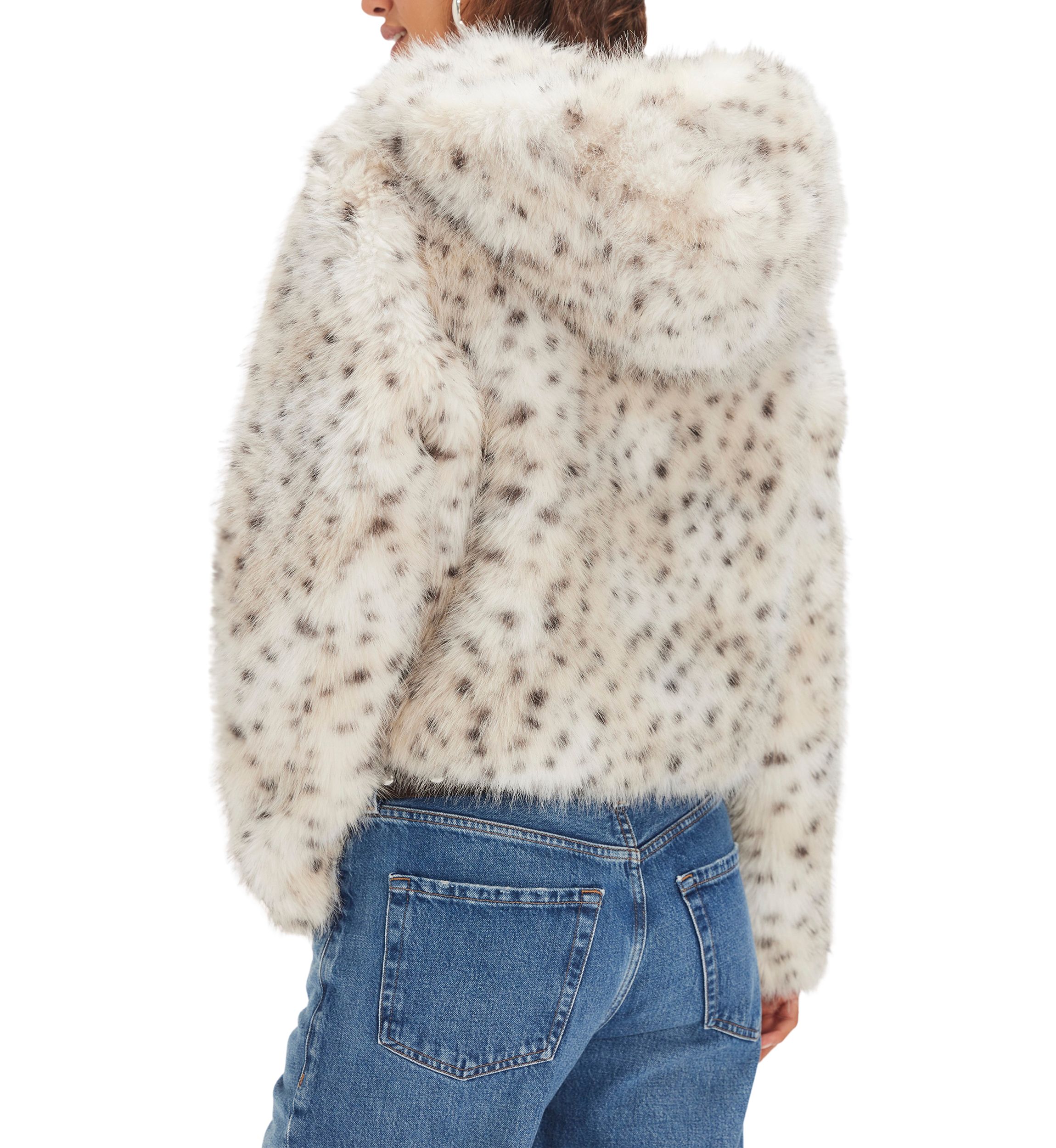 Louder Please Hooded Faux Fur Jacket