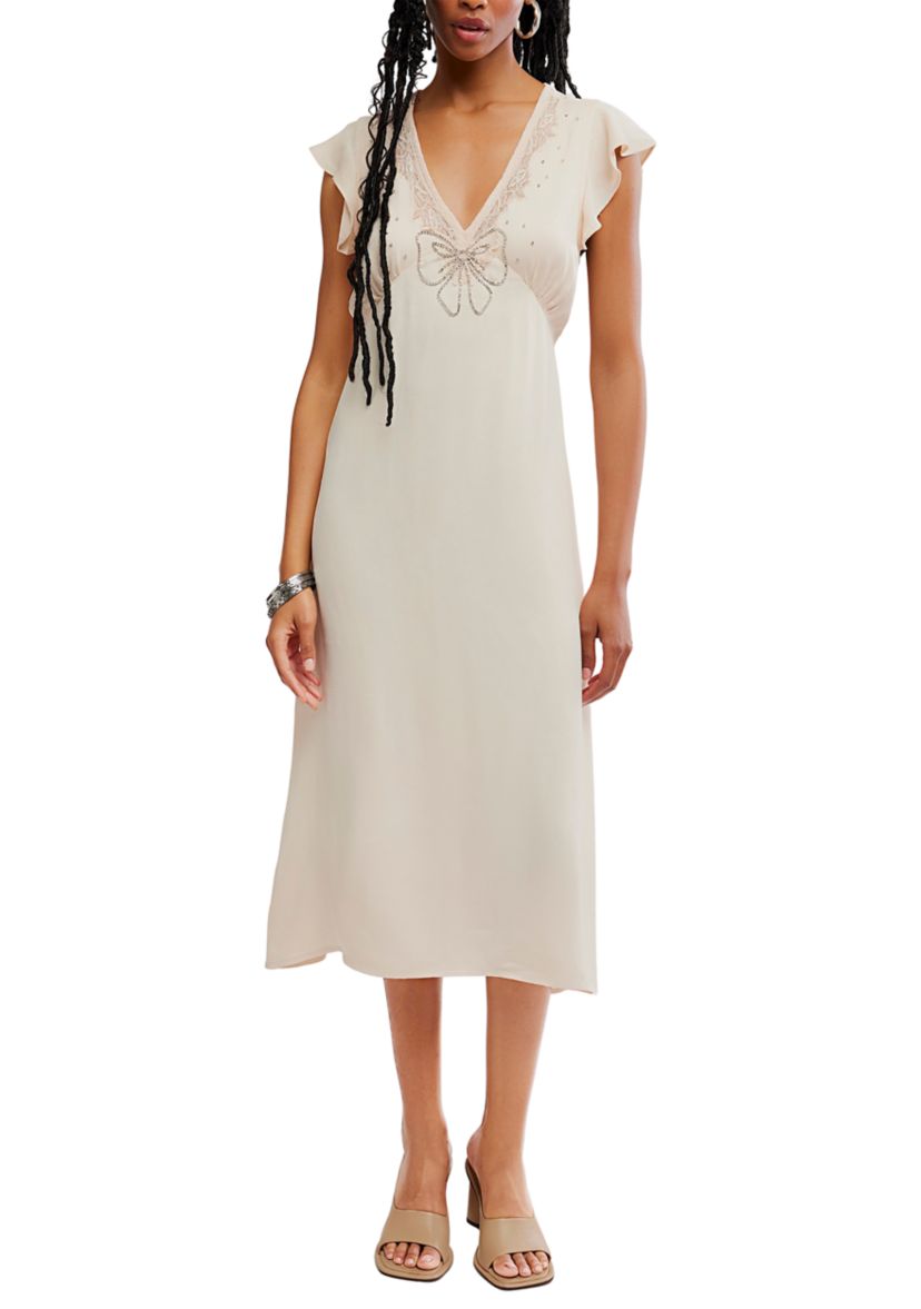 free people formal dress Blue Long Sleeve Sequin A Line Ombré Gown main image 0