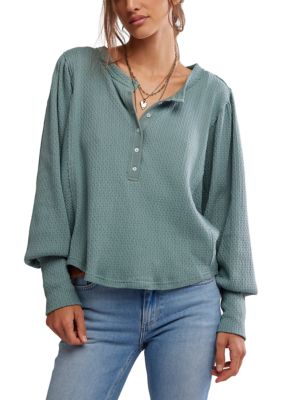 Free People Women's We The Free Quinn Knit Thermal, Large
