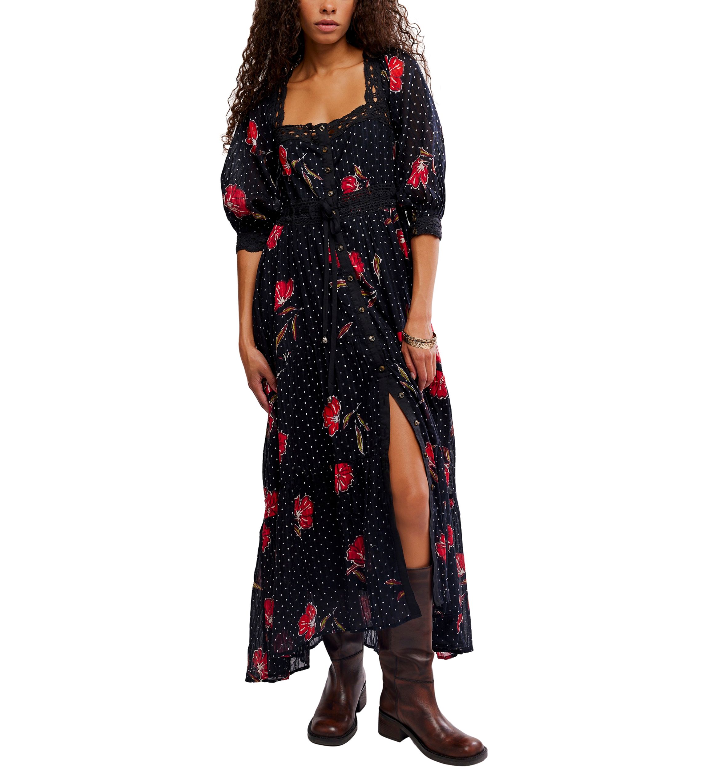 free people long sleeve dress Rosalia Long-Sleeve Low-Back Mini down placket and cuffs EARTHY AUTUMN FREE PEOPLE Long-Sleeve