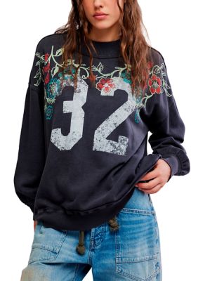 Free People Women's We The Free Palm Spring Turtleneck Graphic Pullover