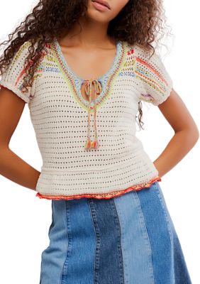 Free People Women's Friendship Pullover Top, Large