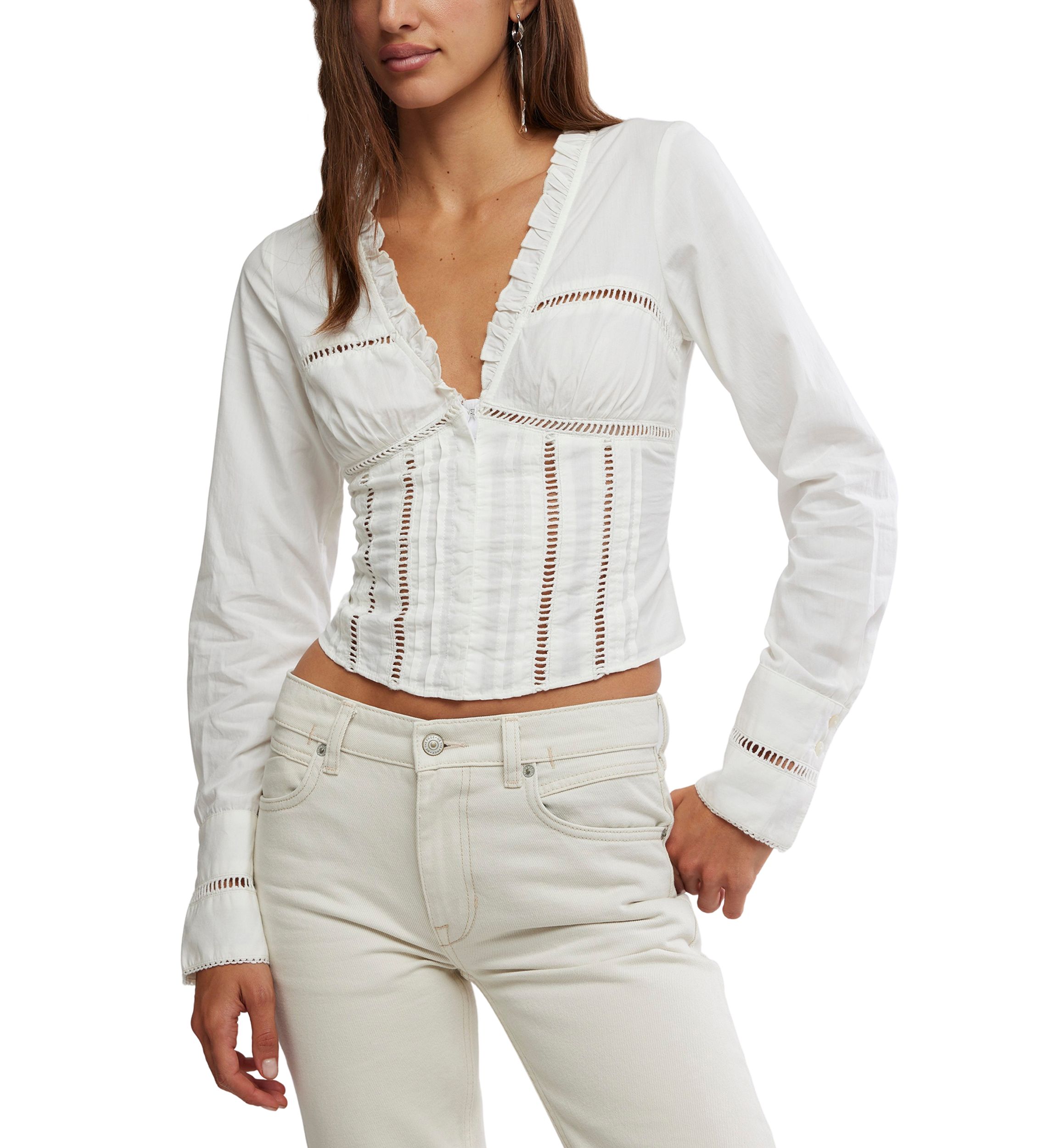 Free People Frankie Corset Long Sleeve Top | Belk