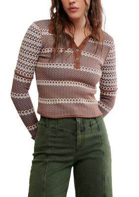 Free People Women's We The Free Level Up Polo