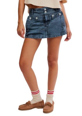 Free People Women's Dream Weaver Cotton Micro Skirt