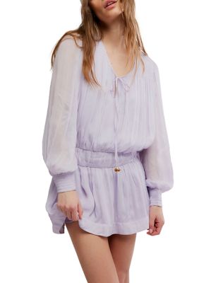 Free People Women's Sunbeam Mini Dress, XL