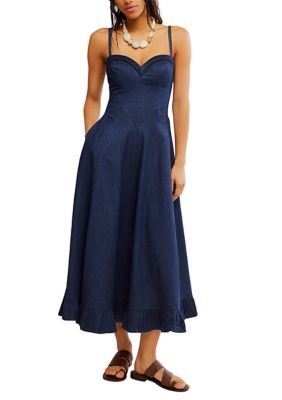 Free People Women's Another Season Midi Dress, Medium