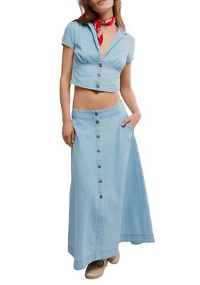 Free People Women's Easy Does It Top & Skirt Set