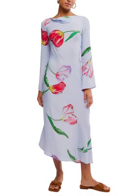Free People Women's Zadie Diagonal Seam Midi Dress