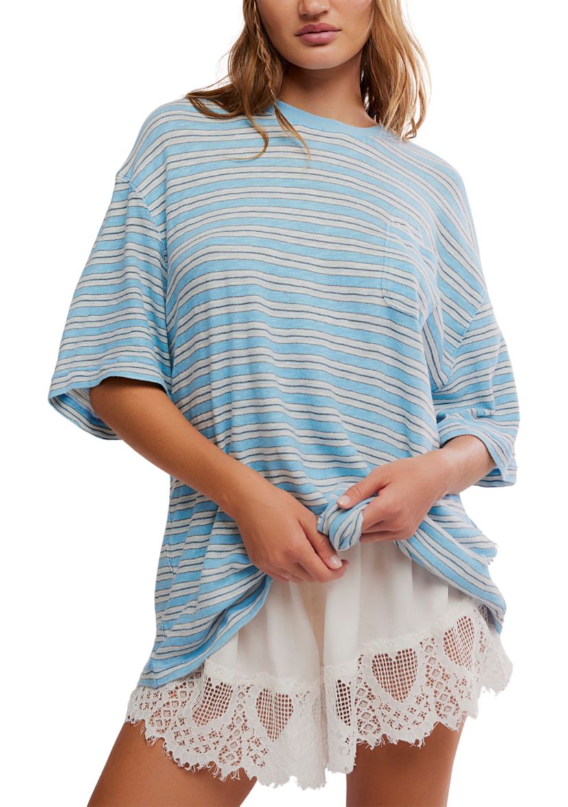 Free People All Love Stripe Pocket Tee | Belk