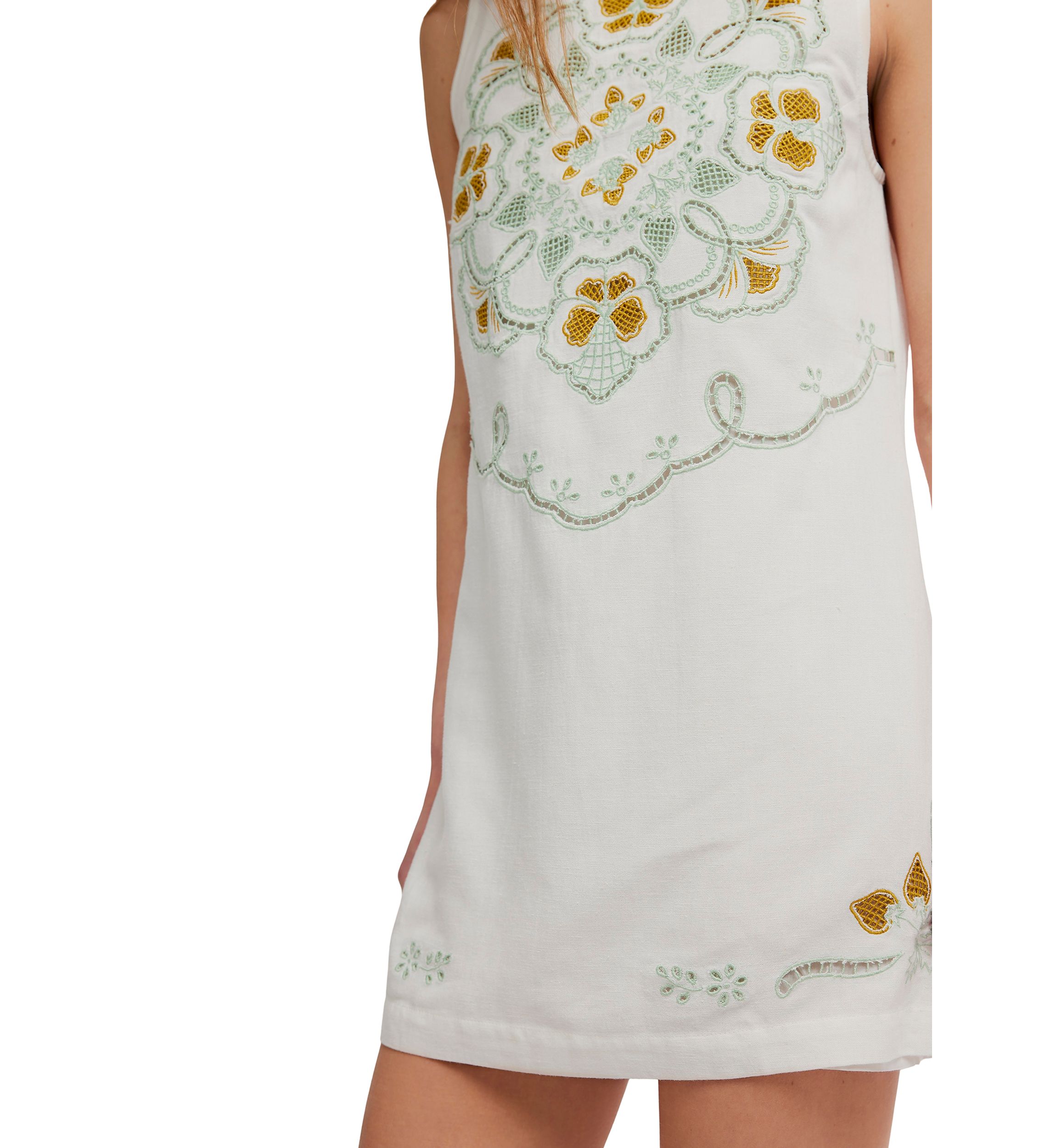 sachin and babi light blue dress Embroidered Fable Midi Dress