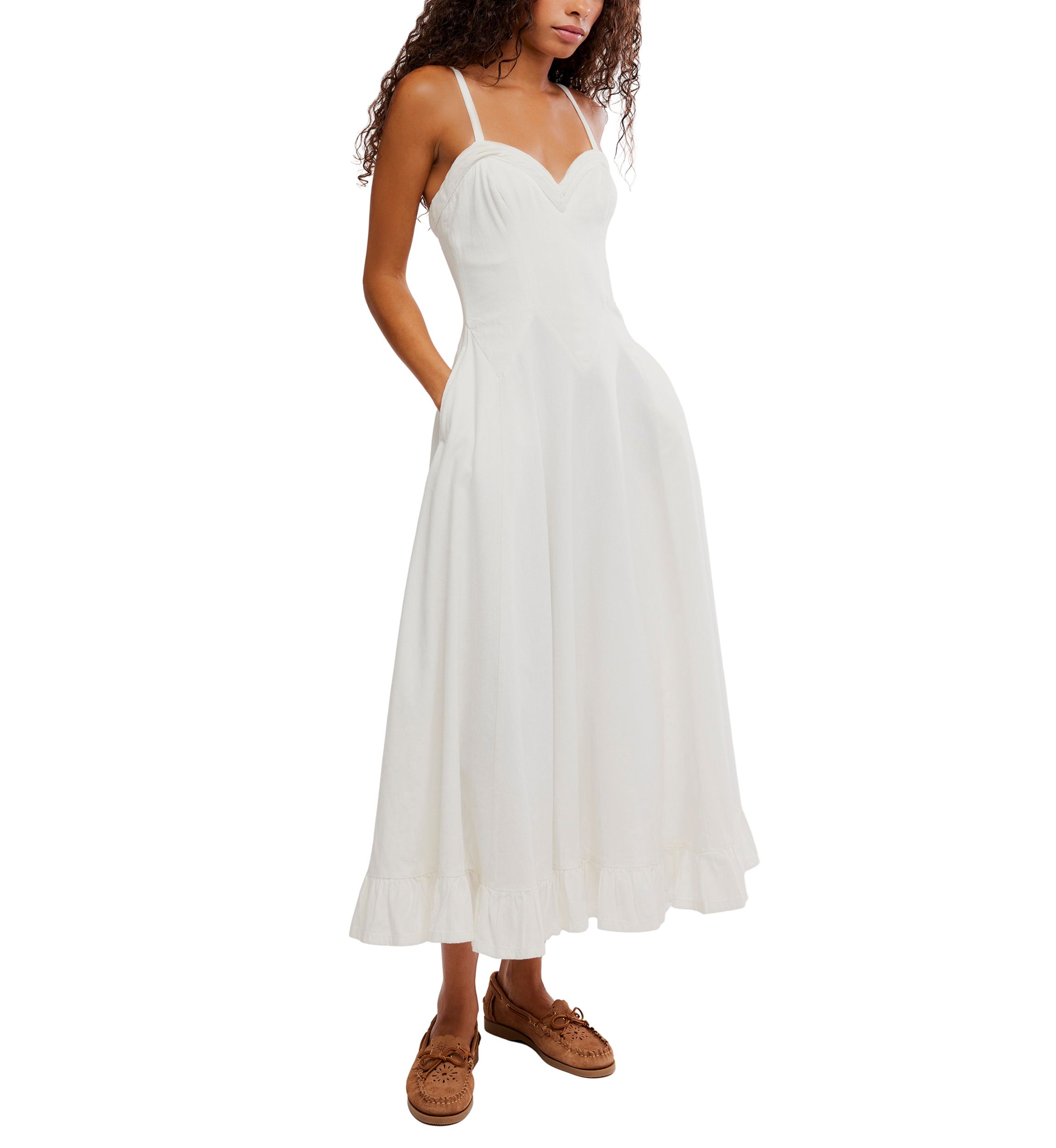white a line dress midi The Line By K White Jace Midi Dress