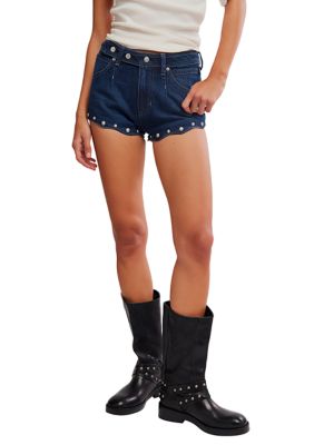 Free People Women's We The Free Late Night Studded Shorts