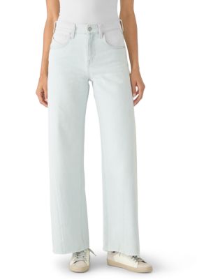 Free People Women's We The Free Alter Ego Wide-Leg Twisted Jeans