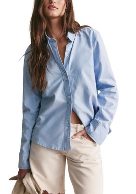 Free People Women's Benny Slim Oxford Shirt