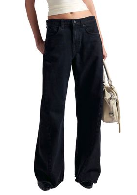 Free People Women's We The Free Alter Ego Wide-Leg Twisted Jeans