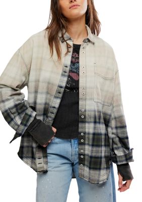 Free People Women's We The Free Lexi Plaid Button Down