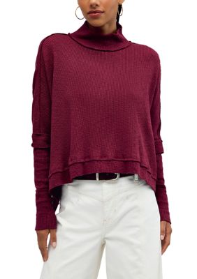 Free People Women's We The Free Moon Daisy Turtleneck Twofer Top