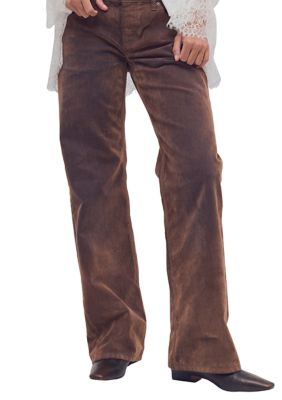 Free People Women's We The Free Tennessee Low-Rise Flocked Boyfriend Jeans
