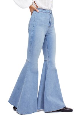 Free People Just Float On Printed Flare Jeans By We The Free in