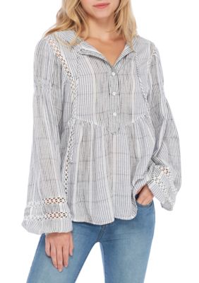 Free People Baja Babe Striped Pullover