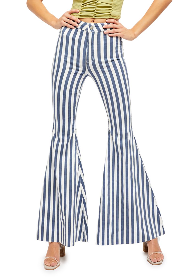 We the Free Just Float On Printed Flare Jeans