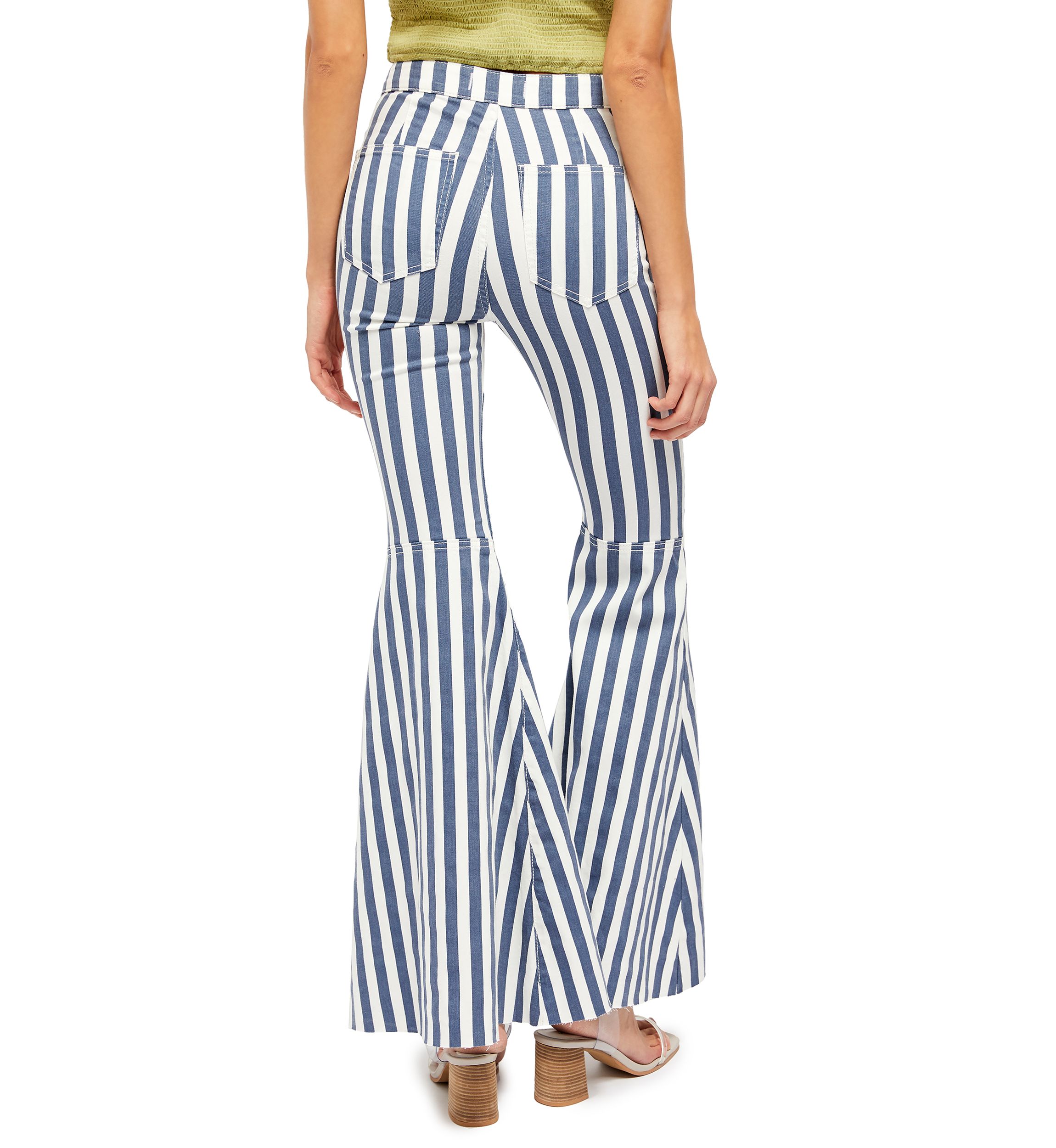 We the Free Just Float On Printed Flare Jeans